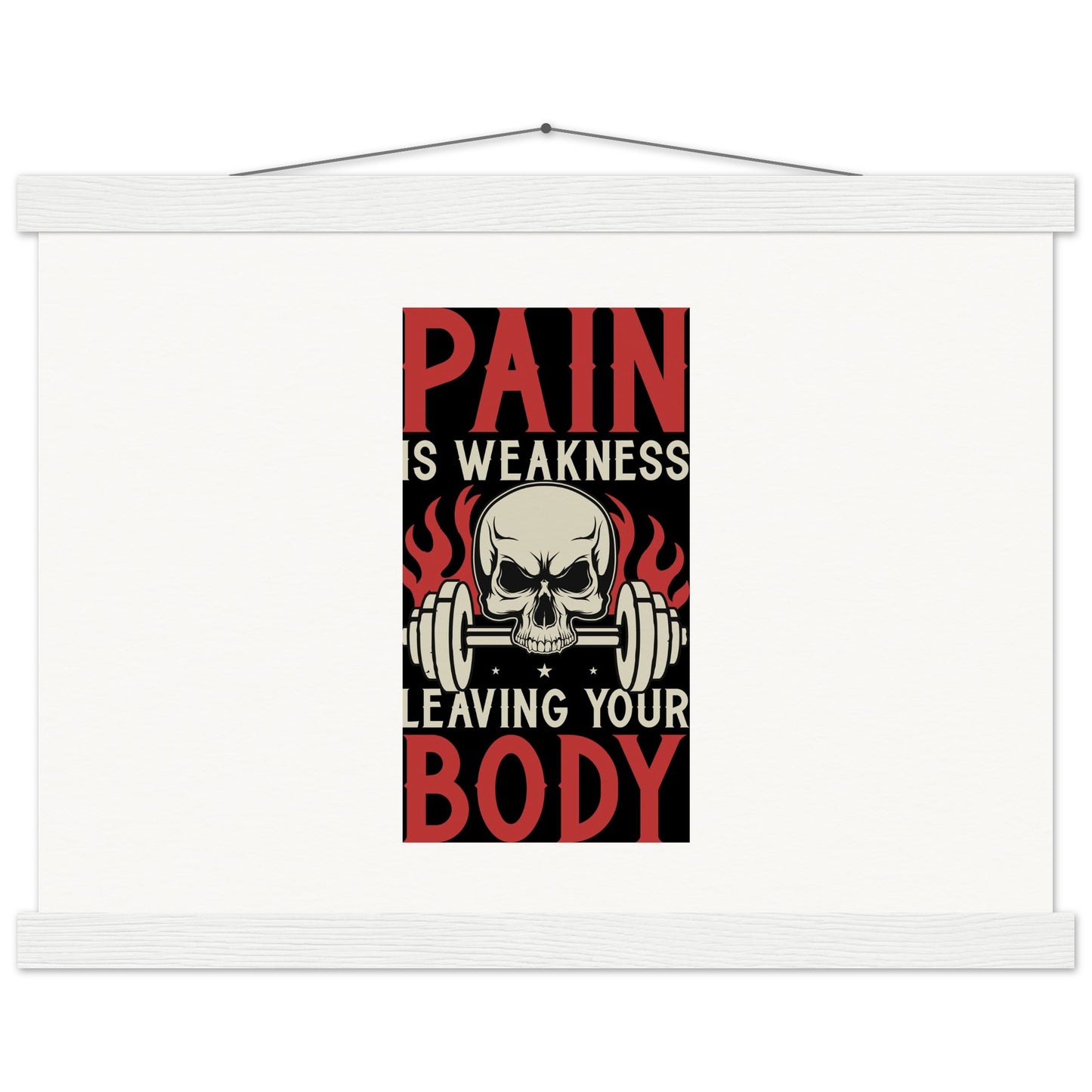 Pain - Museum-Quality Matte Paper Poster with HangerOur minimalist wooden hangers are made with four magnetic wooden dowels, two that clamp to the top of your print and two that clamp to the bottom to give a vintage lPain - Museum-Quality Matte Paper Poster