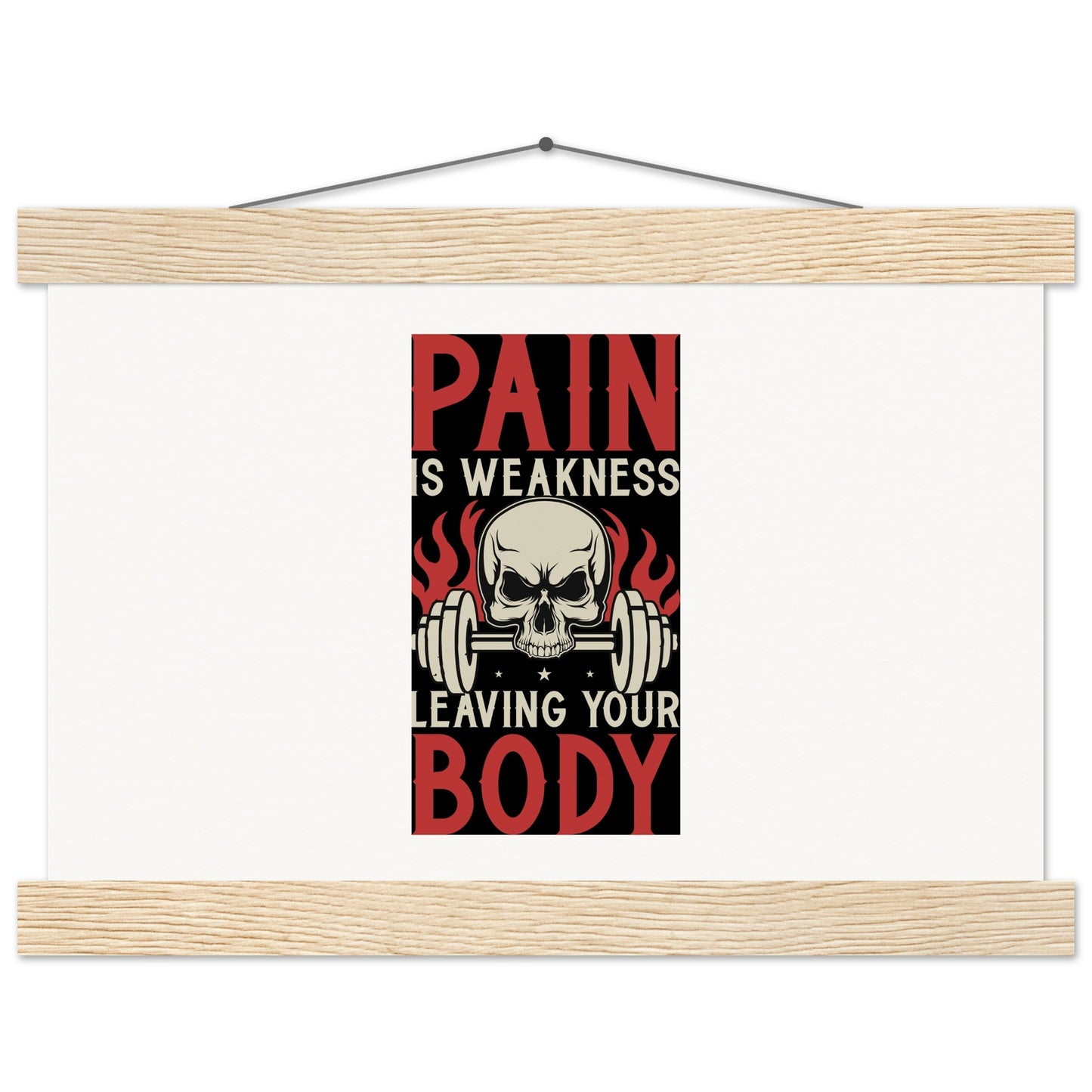 Pain - Museum-Quality Matte Paper Poster with HangerOur minimalist wooden hangers are made with four magnetic wooden dowels, two that clamp to the top of your print and two that clamp to the bottom to give a vintage lPain - Museum-Quality Matte Paper Poster