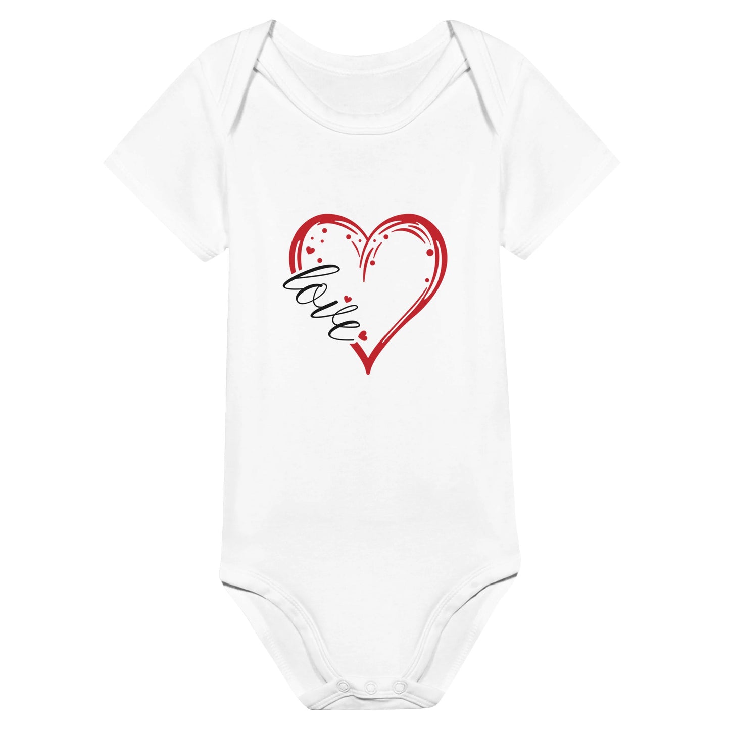 Love - Classic Baby Short Sleeve BodysuitA baby must-have, our short sleeve crewneck bodysuits combine both function and fashion. The lap shoulders and leg openings make it easy for the baby to get in and oLove - Classic Baby Short Sleeve Bodysuit