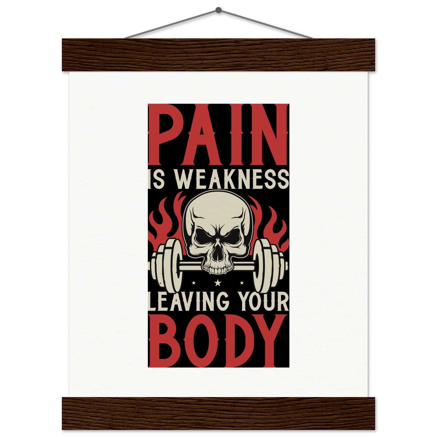 Pain - Museum-Quality Matte Paper Poster with HangerOur minimalist wooden hangers are made with four magnetic wooden dowels, two that clamp to the top of your print and two that clamp to the bottom to give a vintage lPain - Museum-Quality Matte Paper Poster