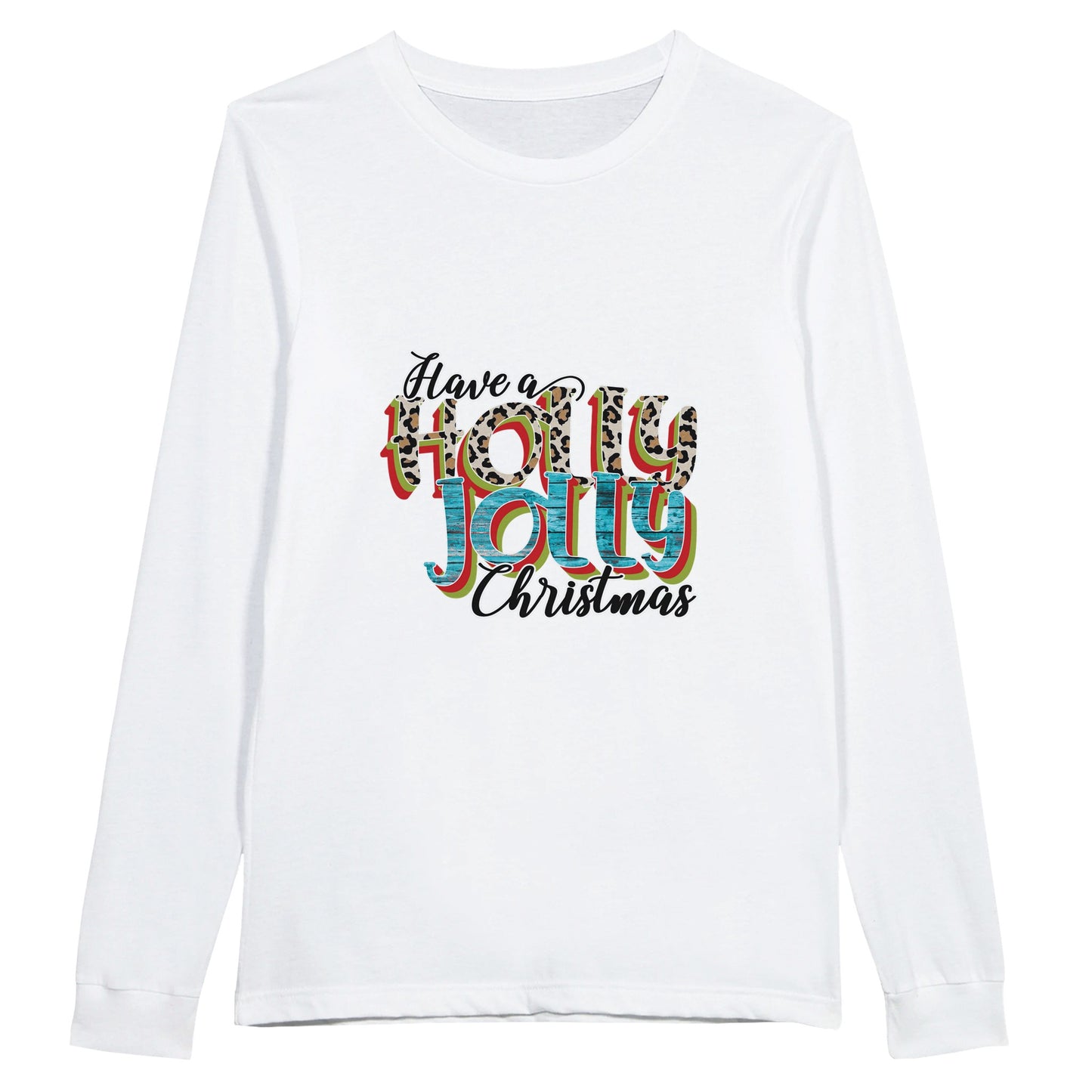 Holly Jolly -Premium Unisex Longsleeve T-shirtThis soft long-sleeved crew shirt is a good choice for a classic long sleeve t-shirt.
100% combed ringspun cotton32 singles thread weight4.3 oz. fabric weightFabric Holly Jolly -Premium Unisex Longsleeve