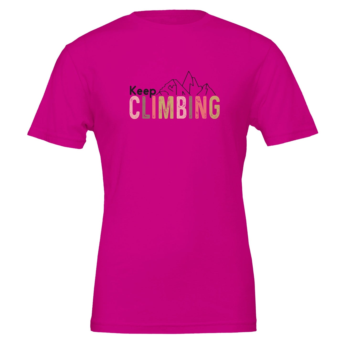 Keep Climbing - Premium Unisex Crewneck T-shirt | Bella + Canvas 3001This t-shirt is renowned for its soft feel and sturdy construction, ideal for DTG printing.

Made from 100% Airlume combed and ring-spun cotton, offering a premium, Climbing - Premium Unisex Crewneck