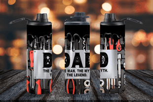 Dad The Legend Custom Tumbler