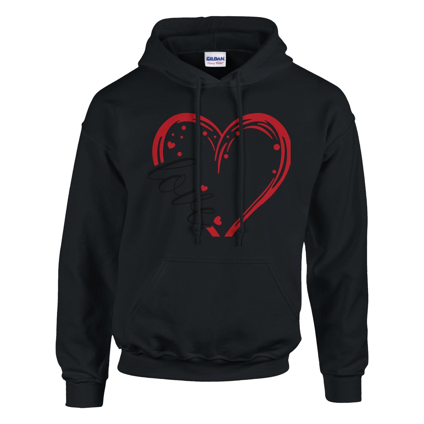 Lovee - Classic Unisex Pullover Hoodie | Gildan® 18500A heavy blend hoodie. Crafted from a soft blend of 50% cotton and 50% polyester.
Features a double-lined hood with matching drawstring.
The fabric's air jet yarn offLovee - Classic Unisex Pullover Hoodie