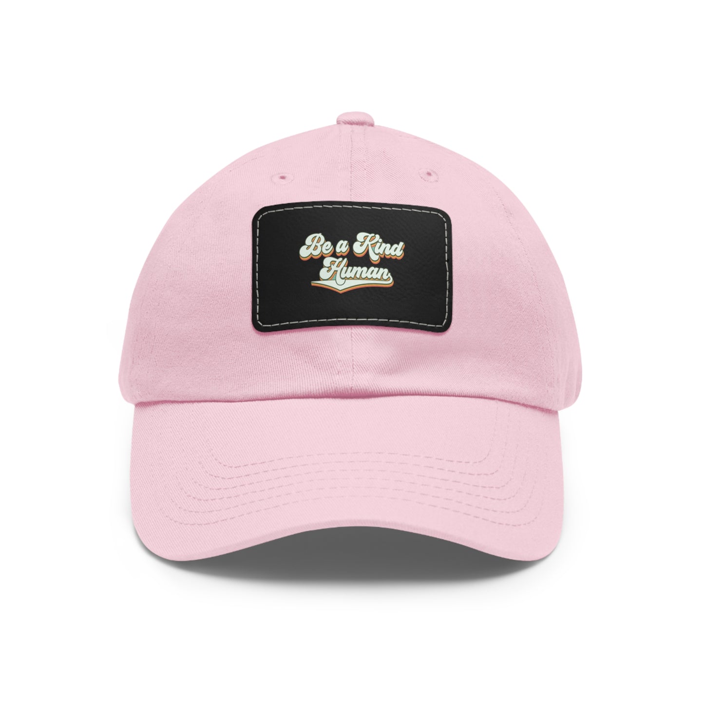 Dad Hat with Leather Patch (Rectangle)