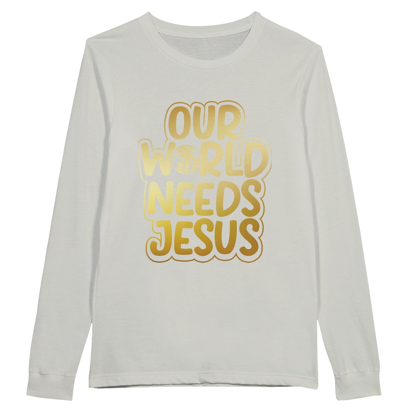 Our Word Needs Jesus - Premium Unisex Longsleeve T-shirtThis soft long-sleeved crew shirt is a good choice for a classic long sleeve t-shirt.
100% combed ringspun cotton32 singles thread weight4.3 oz. fabric weightFabric Jesus - Premium Unisex Longsleeve