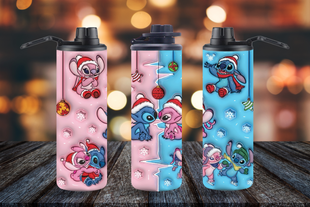 Disney Stitch Christmas custom tumbler