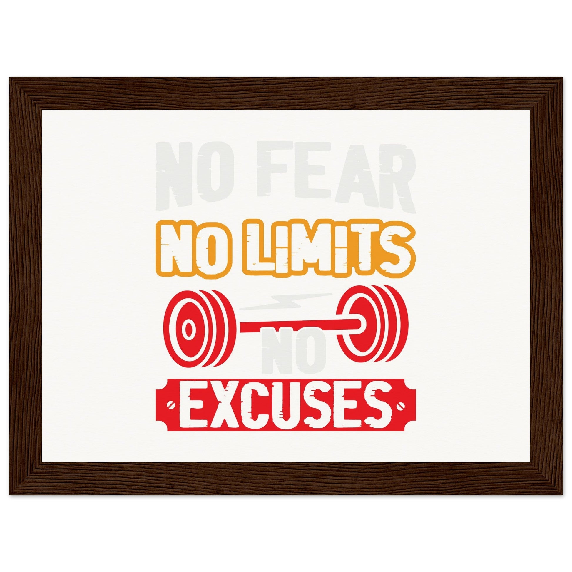 No Limits - Museum-Quality Matte Paper Wooden Framed PosterOur ready-to-hang wooden framed posters are sturdy, durable, and ready to hang instantly! The poster is made on our master's edition, archival museum-quality paper. Limits - Museum-Quality Matte Paper Wooden Framed Poster