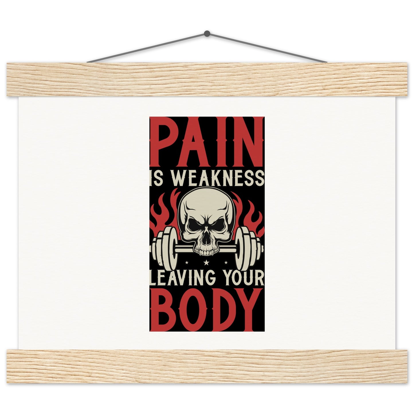 Pain - Museum-Quality Matte Paper Poster with HangerOur minimalist wooden hangers are made with four magnetic wooden dowels, two that clamp to the top of your print and two that clamp to the bottom to give a vintage lPain - Museum-Quality Matte Paper Poster