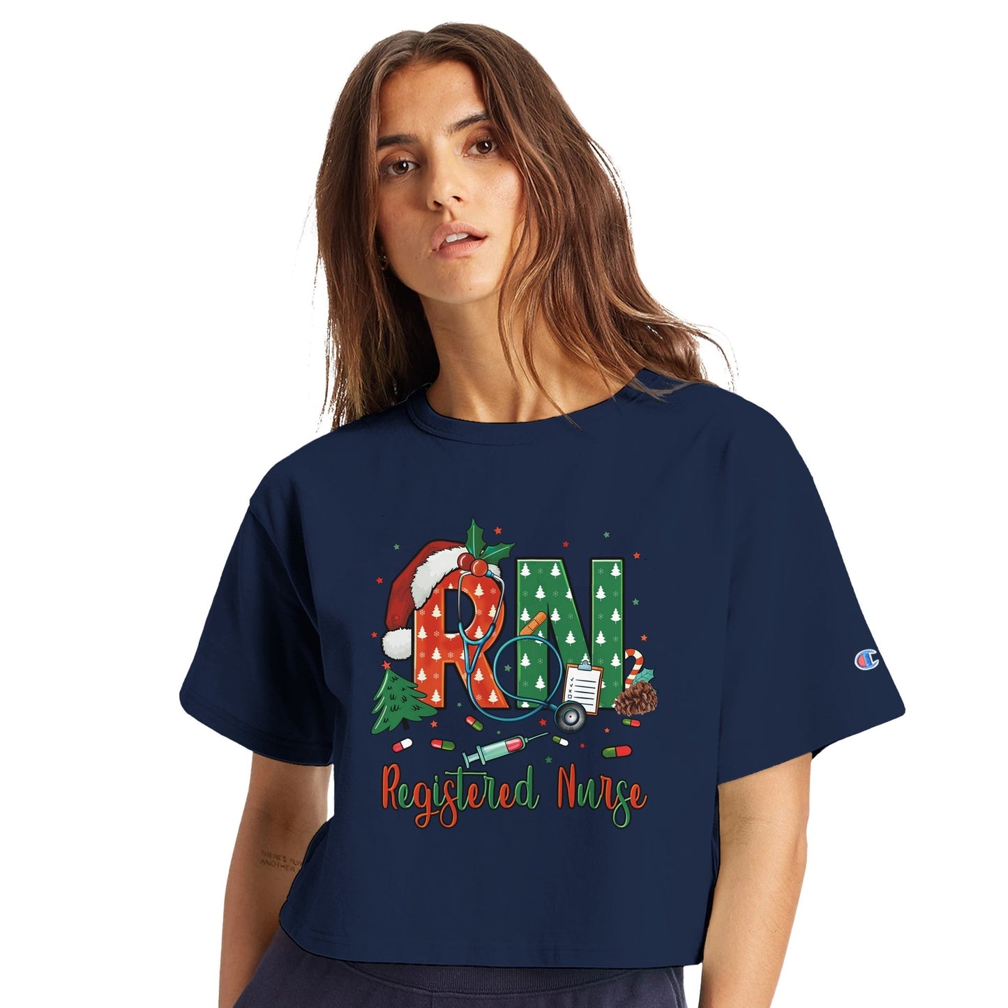 Women's Cropped Crewneck T-Shirt