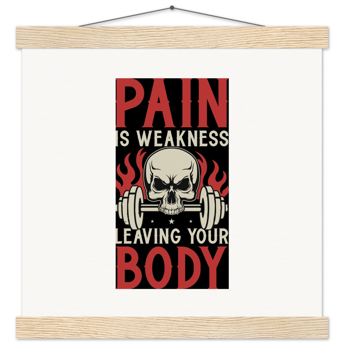 Pain - Museum-Quality Matte Paper Poster with HangerOur minimalist wooden hangers are made with four magnetic wooden dowels, two that clamp to the top of your print and two that clamp to the bottom to give a vintage lPain - Museum-Quality Matte Paper Poster