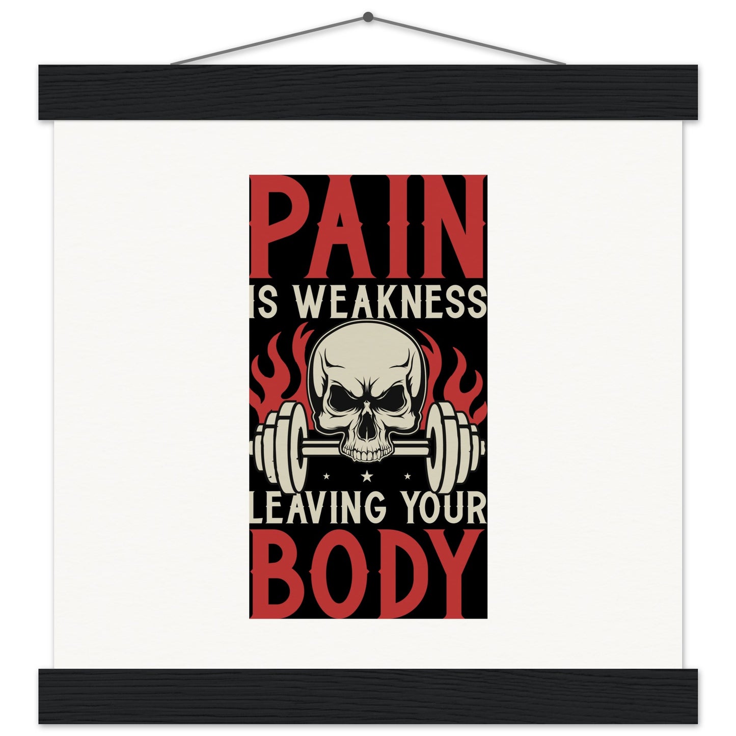 Pain - Museum-Quality Matte Paper Poster with HangerOur minimalist wooden hangers are made with four magnetic wooden dowels, two that clamp to the top of your print and two that clamp to the bottom to give a vintage lPain - Museum-Quality Matte Paper Poster