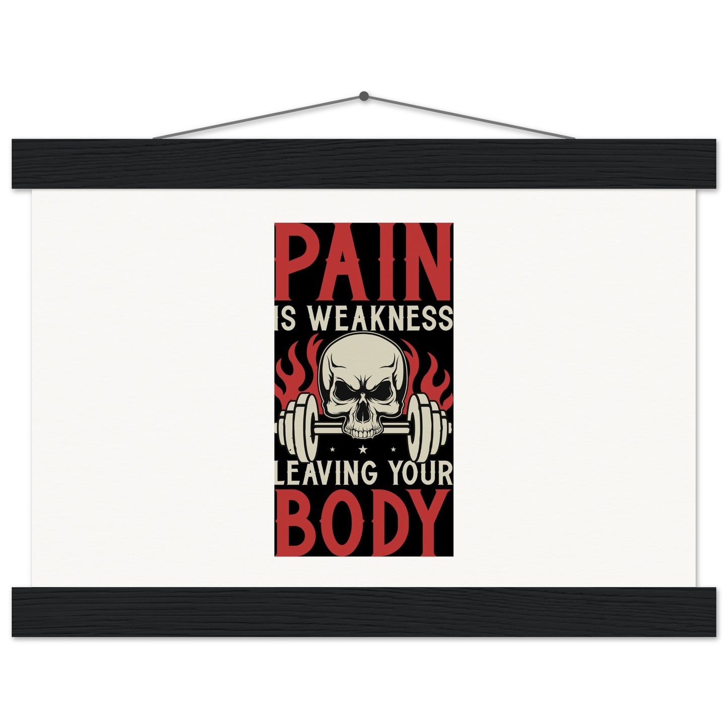 Pain - Museum-Quality Matte Paper Poster with HangerOur minimalist wooden hangers are made with four magnetic wooden dowels, two that clamp to the top of your print and two that clamp to the bottom to give a vintage lPain - Museum-Quality Matte Paper Poster