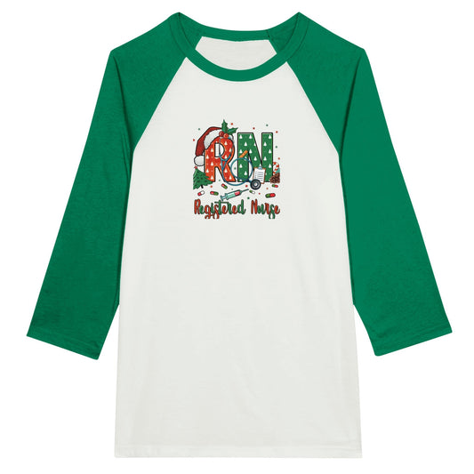 Registered Nurse - unisex 3/4 classic sleeve raglan T-shirt The classic t-shirt with raglan 3/4 sleeves is a must have with soft blends of combed and ring-spun cotton. The contrasting sleeves and t-shirt colors make your desiRegistered Nurse - Unisex 3/4 sleeve Raglan