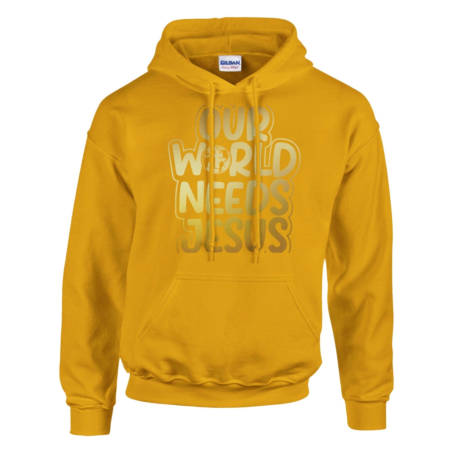 Our Word Needs Jesus - Classic Unisex Pullover Hoodie | Gildan® 18500A heavy blend hoodie. Crafted from a soft blend of 50% cotton and 50% polyester.
Features a double-lined hood with matching drawstring.
The fabric's air jet yarn offJesus - Classic Unisex Pullover Hoodie