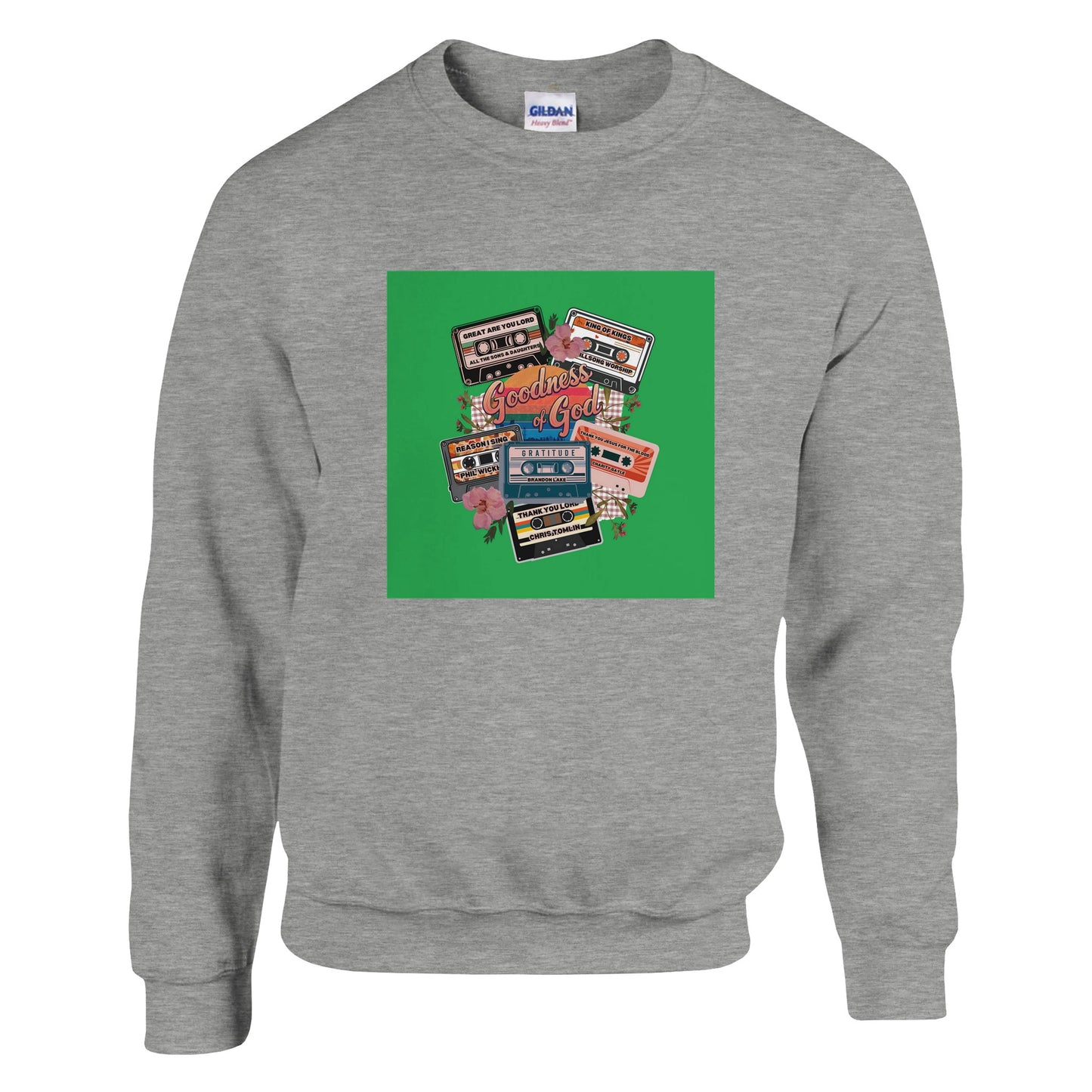 tape - Classic Unisex Crewneck Sweatshirt | Gildan® 18000A heavy blend sweatshirt. Crafted from a soft blend of 50% cotton and 50% polyester.
 Features air jet yarn for a softer feel and reduced pilling.
Double-needle stittape - Classic Unisex Crewneck Sweatshirt