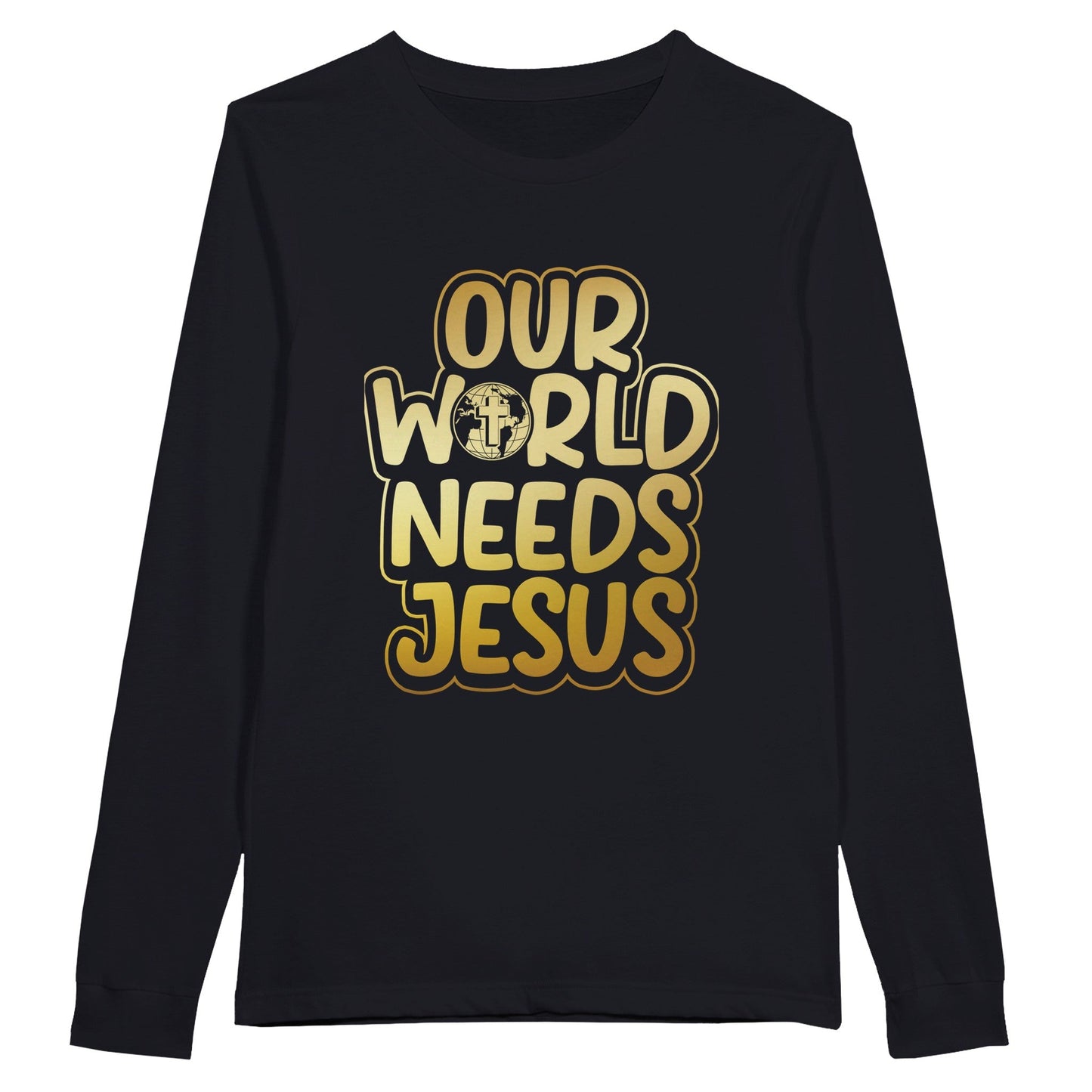 Our Word Needs Jesus - Premium Unisex Longsleeve T-shirtThis soft long-sleeved crew shirt is a good choice for a classic long sleeve t-shirt.
100% combed ringspun cotton32 singles thread weight4.3 oz. fabric weightFabric Jesus - Premium Unisex Longsleeve