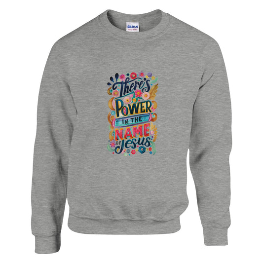 Power - Classic Unisex Crewneck Sweatshirt | Gildan® 18000A heavy blend sweatshirt. Crafted from a soft blend of 50% cotton and 50% polyester.
 Features air jet yarn for a softer feel and reduced pilling.
Double-needle stitPower - Classic Unisex Crewneck Sweatshirt