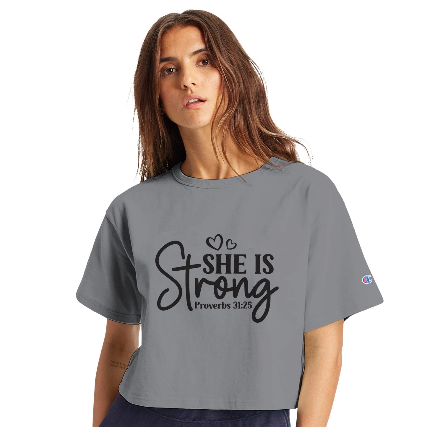 Women's Cropped Crewneck T-Shirt