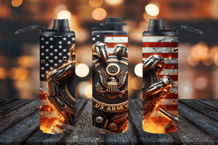 US Army themed Custom Tumbler