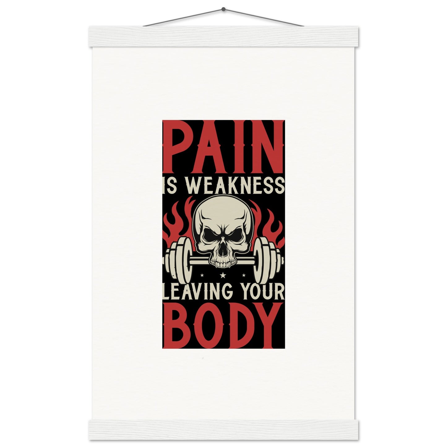 Pain - Museum-Quality Matte Paper Poster with HangerOur minimalist wooden hangers are made with four magnetic wooden dowels, two that clamp to the top of your print and two that clamp to the bottom to give a vintage lPain - Museum-Quality Matte Paper Poster