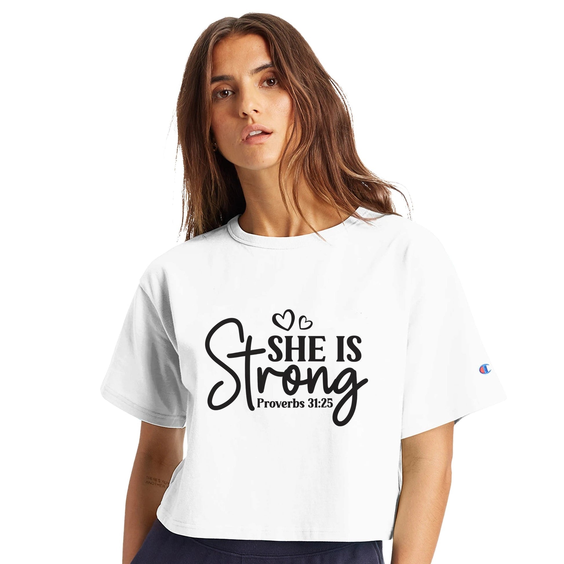 Women's Cropped Crewneck T-Shirt