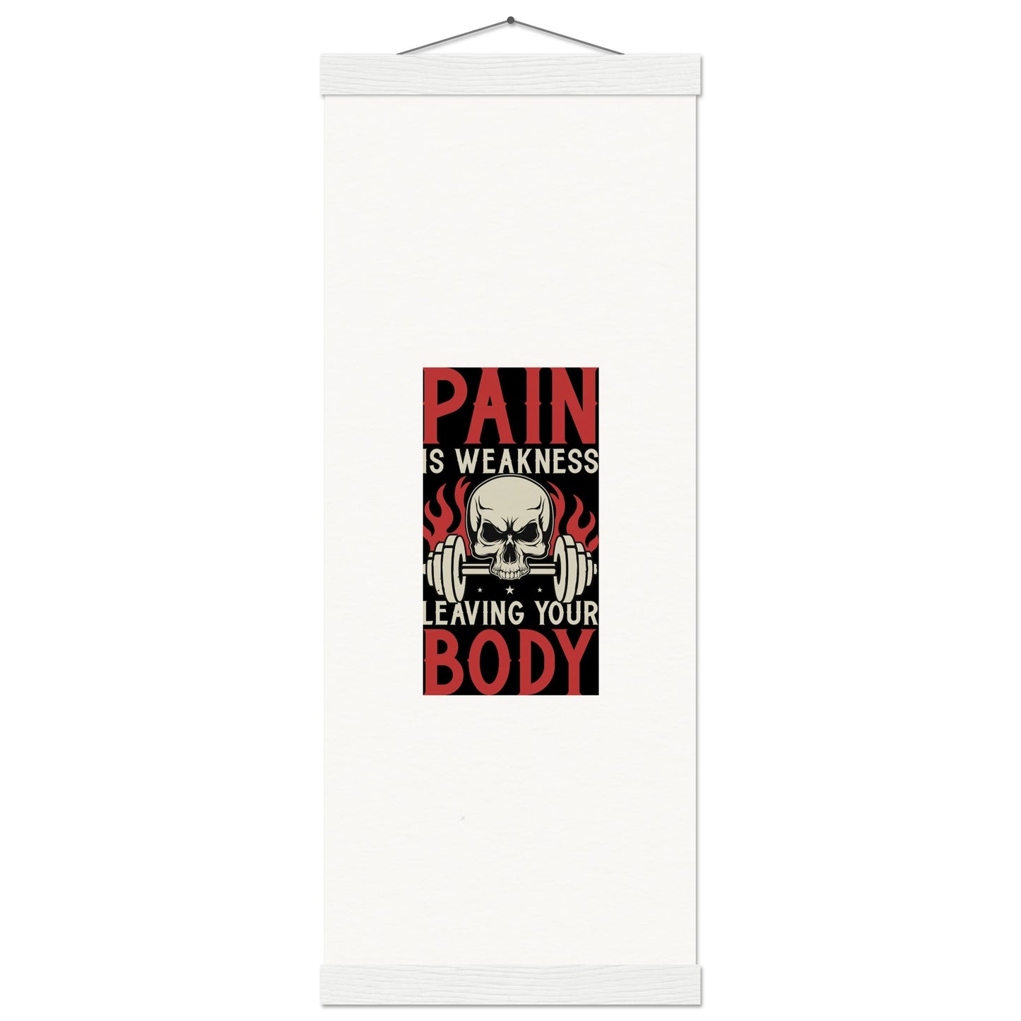 Pain - Museum-Quality Matte Paper Poster with HangerOur minimalist wooden hangers are made with four magnetic wooden dowels, two that clamp to the top of your print and two that clamp to the bottom to give a vintage lPain - Museum-Quality Matte Paper Poster