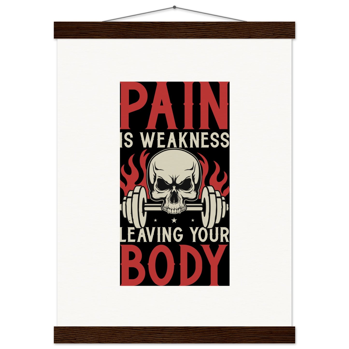 Pain - Museum-Quality Matte Paper Poster with HangerOur minimalist wooden hangers are made with four magnetic wooden dowels, two that clamp to the top of your print and two that clamp to the bottom to give a vintage lPain - Museum-Quality Matte Paper Poster