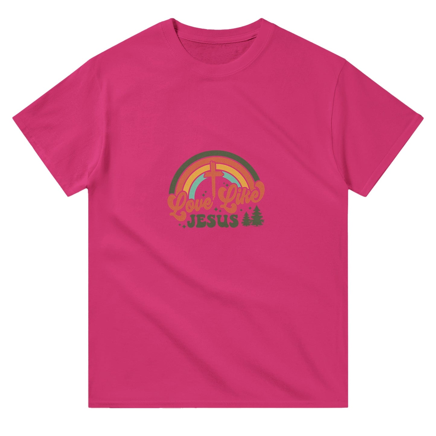 Love Like Jesus - Heavyweight Unisex Crewneck T-shirt | Gildan® 5000This heavyweight cotton t-shirt is a durable staple product with a classic fit. One of the most popular items, it has a relaxed style made for everyday and casual weJesus - Heavyweight Unisex Crewneck