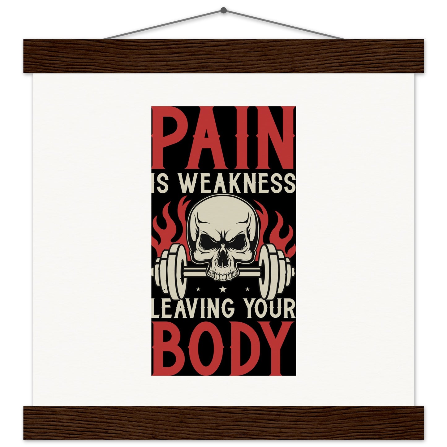 Pain - Museum-Quality Matte Paper Poster with HangerOur minimalist wooden hangers are made with four magnetic wooden dowels, two that clamp to the top of your print and two that clamp to the bottom to give a vintage lPain - Museum-Quality Matte Paper Poster