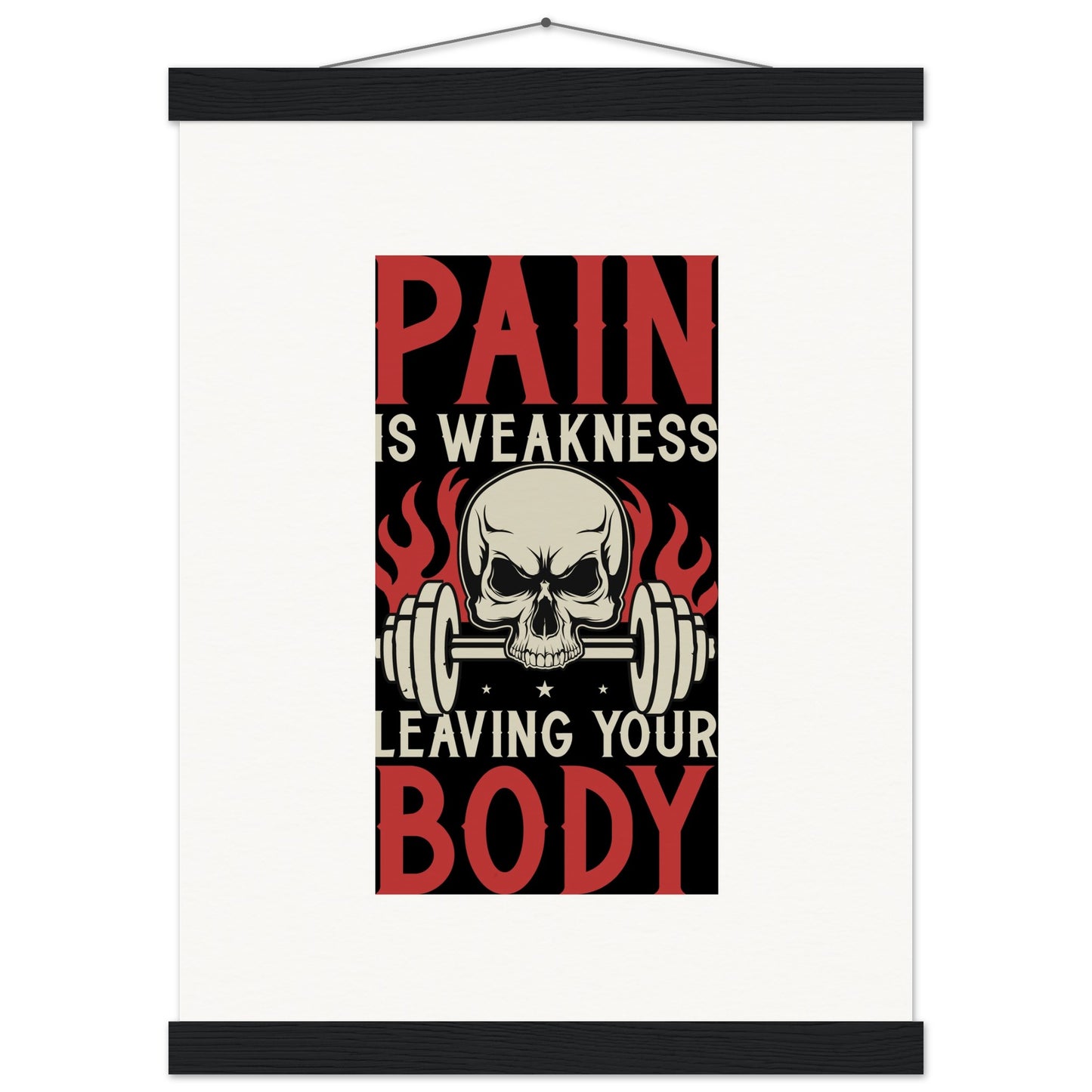 Pain - Museum-Quality Matte Paper Poster with HangerOur minimalist wooden hangers are made with four magnetic wooden dowels, two that clamp to the top of your print and two that clamp to the bottom to give a vintage lPain - Museum-Quality Matte Paper Poster