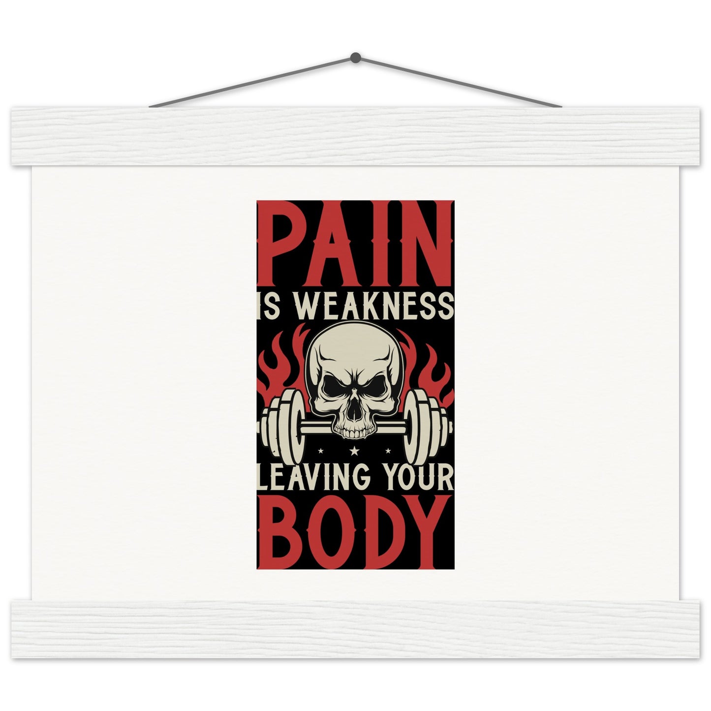 Pain - Museum-Quality Matte Paper Poster with HangerOur minimalist wooden hangers are made with four magnetic wooden dowels, two that clamp to the top of your print and two that clamp to the bottom to give a vintage lPain - Museum-Quality Matte Paper Poster