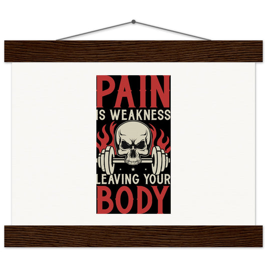 Pain - Museum-Quality Matte Paper Poster with HangerOur minimalist wooden hangers are made with four magnetic wooden dowels, two that clamp to the top of your print and two that clamp to the bottom to give a vintage lPain - Museum-Quality Matte Paper Poster