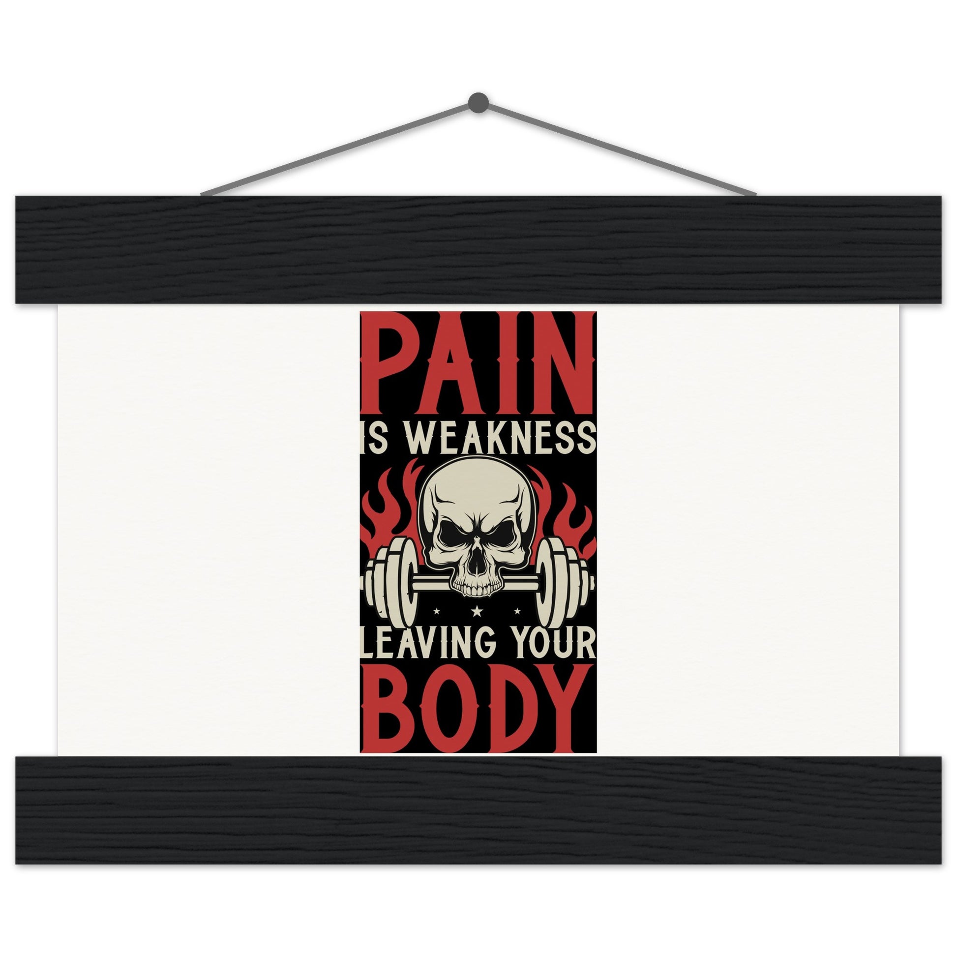 Pain - Museum-Quality Matte Paper Poster with HangerOur minimalist wooden hangers are made with four magnetic wooden dowels, two that clamp to the top of your print and two that clamp to the bottom to give a vintage lPain - Museum-Quality Matte Paper Poster