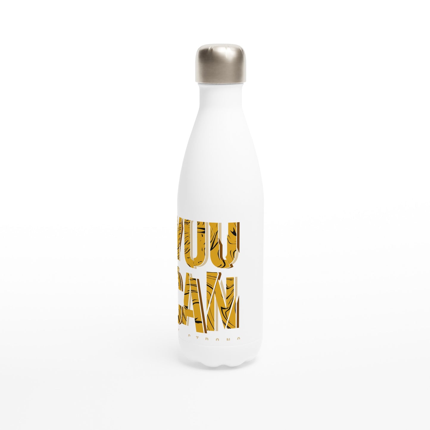 White 17oz Stainless Steel Water BottleDon’t leave home without this sleek 17oz water bottle to keep you hydrated. It’s made from high-quality stainless steel and has double-wall insulation to keep cold dWhite 17oz Stainless Steel Water Bottle