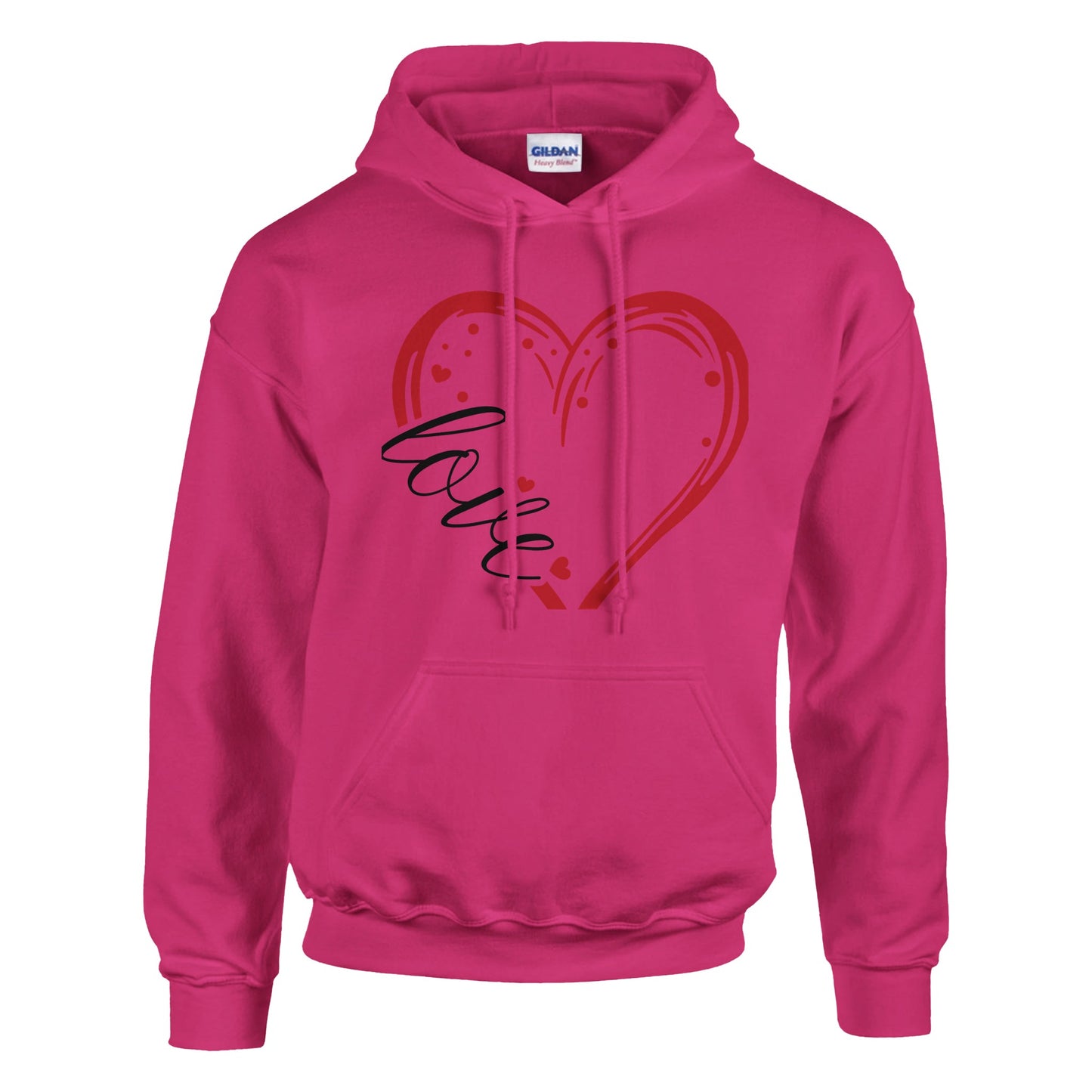 Lovee - Classic Unisex Pullover Hoodie | Gildan® 18500A heavy blend hoodie. Crafted from a soft blend of 50% cotton and 50% polyester.
Features a double-lined hood with matching drawstring.
The fabric's air jet yarn offLovee - Classic Unisex Pullover Hoodie