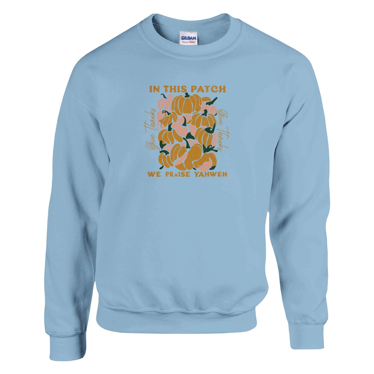 We praise yahwey - Classic Unisex Crewneck Sweatshirt | Gildan® 18000A heavy blend sweatshirt. Crafted from a soft blend of 50% cotton and 50% polyester.
 Features air jet yarn for a softer feel and reduced pilling.
Double-needle stitpraise yahwey - Classic Unisex Crewneck Sweatshirt