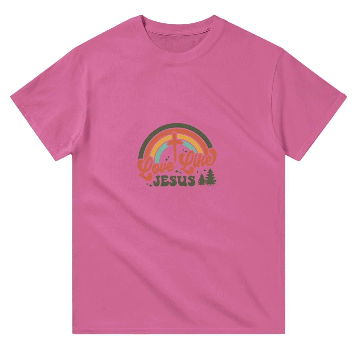 Love Like Jesus - Heavyweight Unisex Crewneck T-shirt | Gildan® 5000This heavyweight cotton t-shirt is a durable staple product with a classic fit. One of the most popular items, it has a relaxed style made for everyday and casual weJesus - Heavyweight Unisex Crewneck