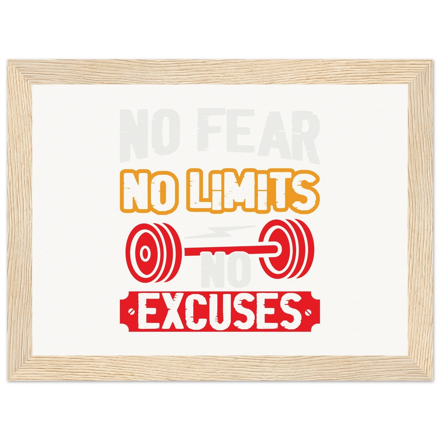 No Limits - Museum-Quality Matte Paper Wooden Framed PosterOur ready-to-hang wooden framed posters are sturdy, durable, and ready to hang instantly! The poster is made on our master's edition, archival museum-quality paper. Limits - Museum-Quality Matte Paper Wooden Framed Poster