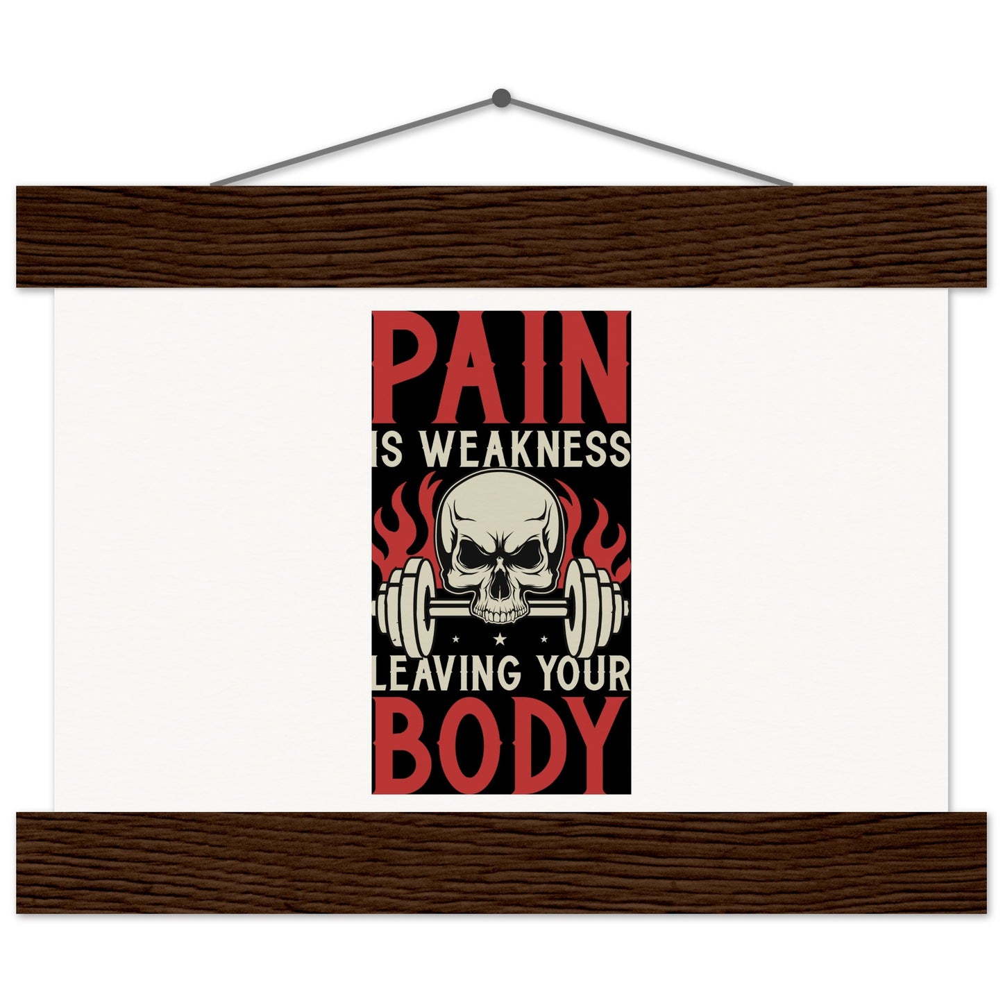 Pain - Museum-Quality Matte Paper Poster with HangerOur minimalist wooden hangers are made with four magnetic wooden dowels, two that clamp to the top of your print and two that clamp to the bottom to give a vintage lPain - Museum-Quality Matte Paper Poster