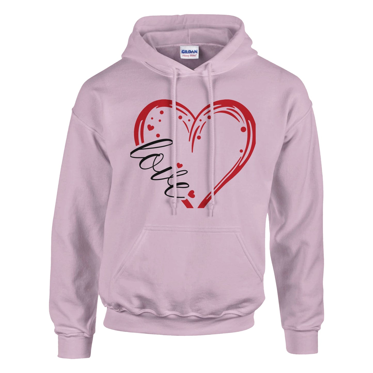 Lovee - Classic Unisex Pullover Hoodie | Gildan® 18500A heavy blend hoodie. Crafted from a soft blend of 50% cotton and 50% polyester.
Features a double-lined hood with matching drawstring.
The fabric's air jet yarn offLovee - Classic Unisex Pullover Hoodie