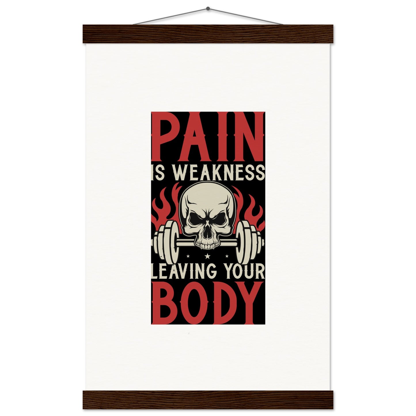 Pain - Museum-Quality Matte Paper Poster with HangerOur minimalist wooden hangers are made with four magnetic wooden dowels, two that clamp to the top of your print and two that clamp to the bottom to give a vintage lPain - Museum-Quality Matte Paper Poster