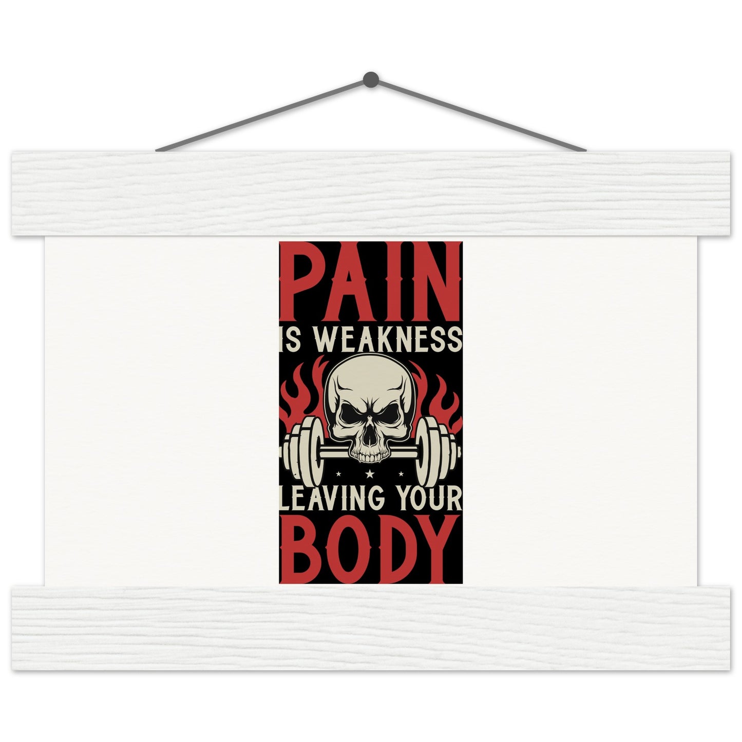 Pain - Museum-Quality Matte Paper Poster with HangerOur minimalist wooden hangers are made with four magnetic wooden dowels, two that clamp to the top of your print and two that clamp to the bottom to give a vintage lPain - Museum-Quality Matte Paper Poster