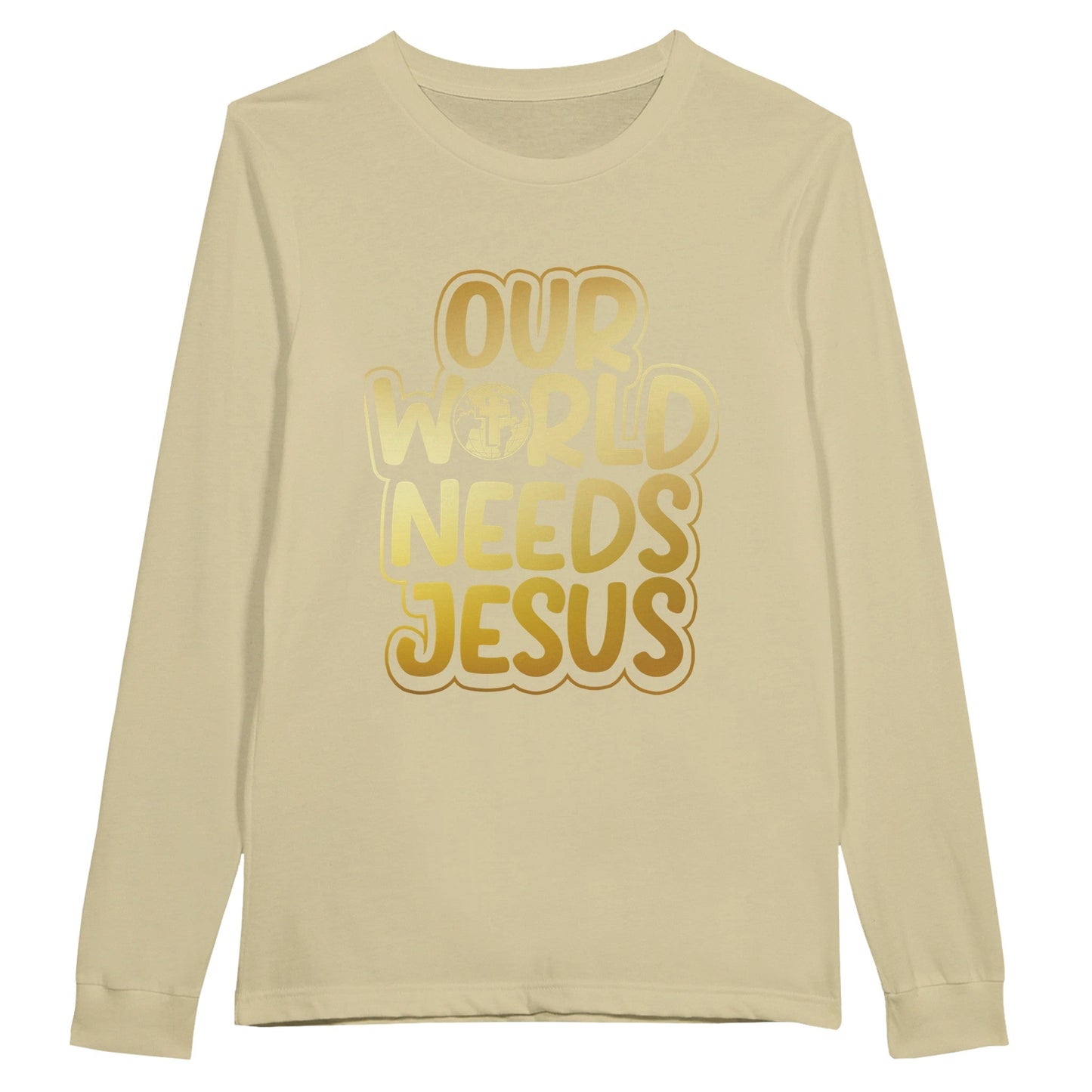 Our Word Needs Jesus - Premium Unisex Longsleeve T-shirtThis soft long-sleeved crew shirt is a good choice for a classic long sleeve t-shirt.
100% combed ringspun cotton32 singles thread weight4.3 oz. fabric weightFabric Jesus - Premium Unisex Longsleeve