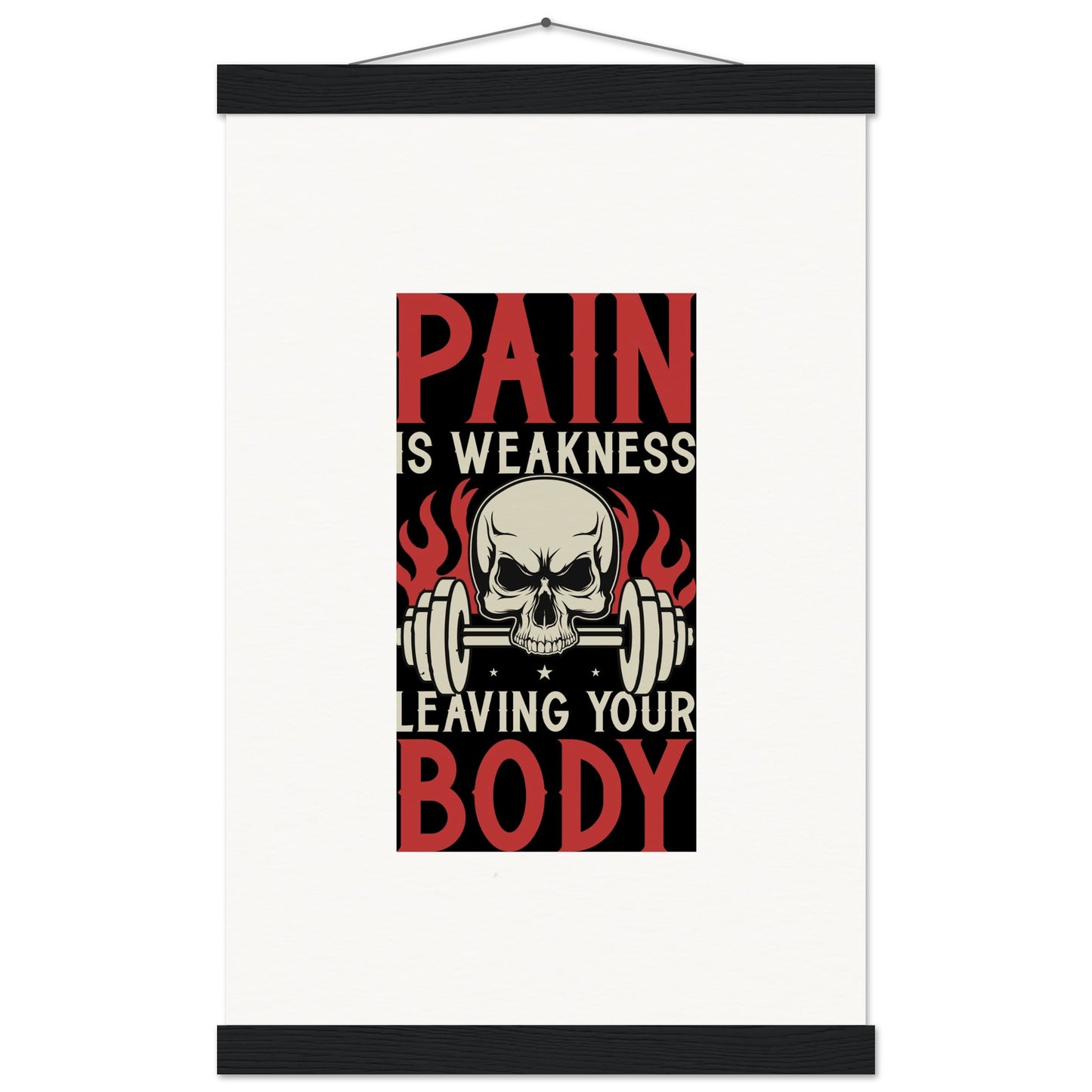 Pain - Museum-Quality Matte Paper Poster with HangerOur minimalist wooden hangers are made with four magnetic wooden dowels, two that clamp to the top of your print and two that clamp to the bottom to give a vintage lPain - Museum-Quality Matte Paper Poster