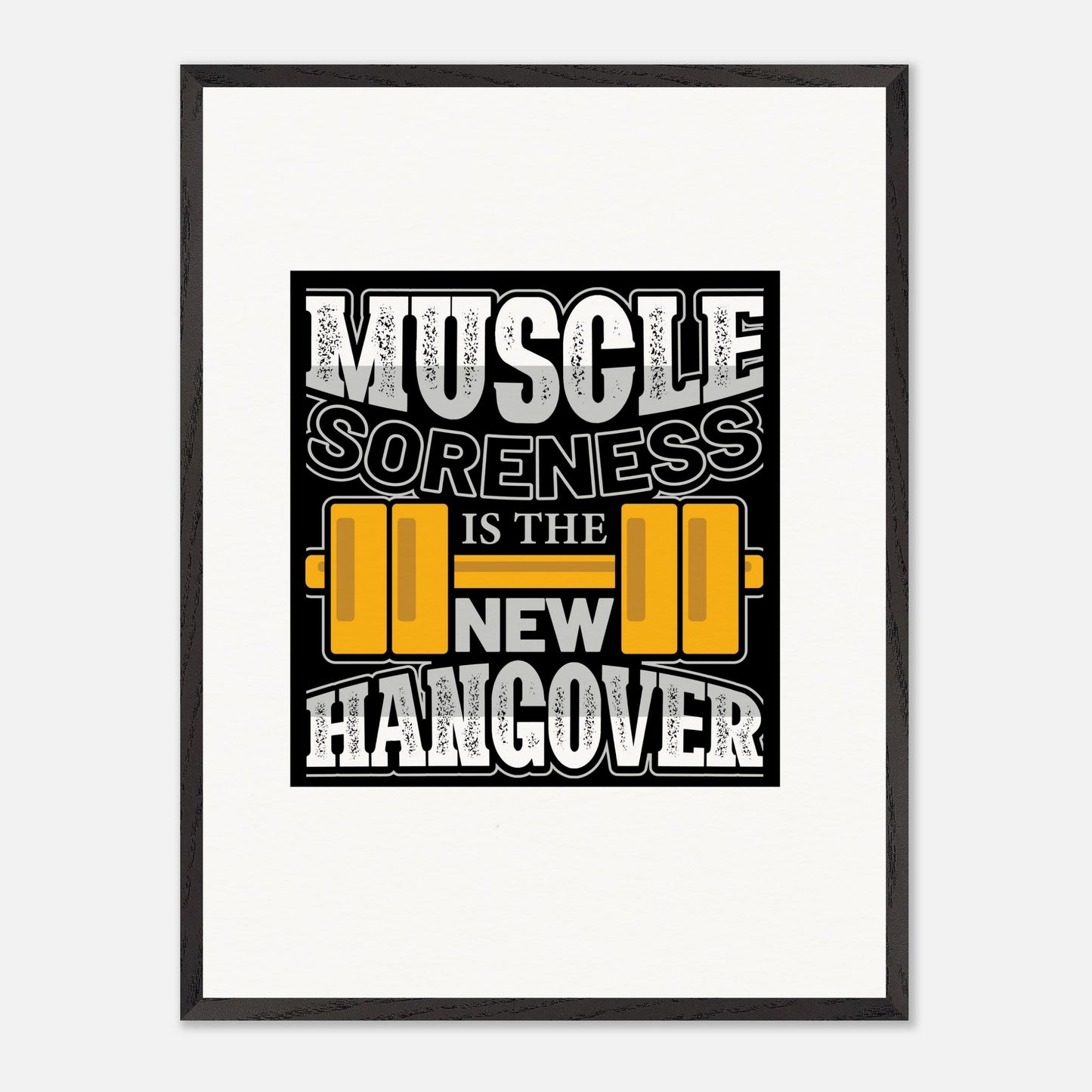 Muscle soreness - Premium Wooden Framed Poster With Museum-Quality MatOur ready-to-hang premium wooden framed posters showcase meticulous craftsmanship. Milled from responsibly sourced oak, our natural frames have a classic appeal, whiMuscle soreness - Premium Wooden Framed Poster