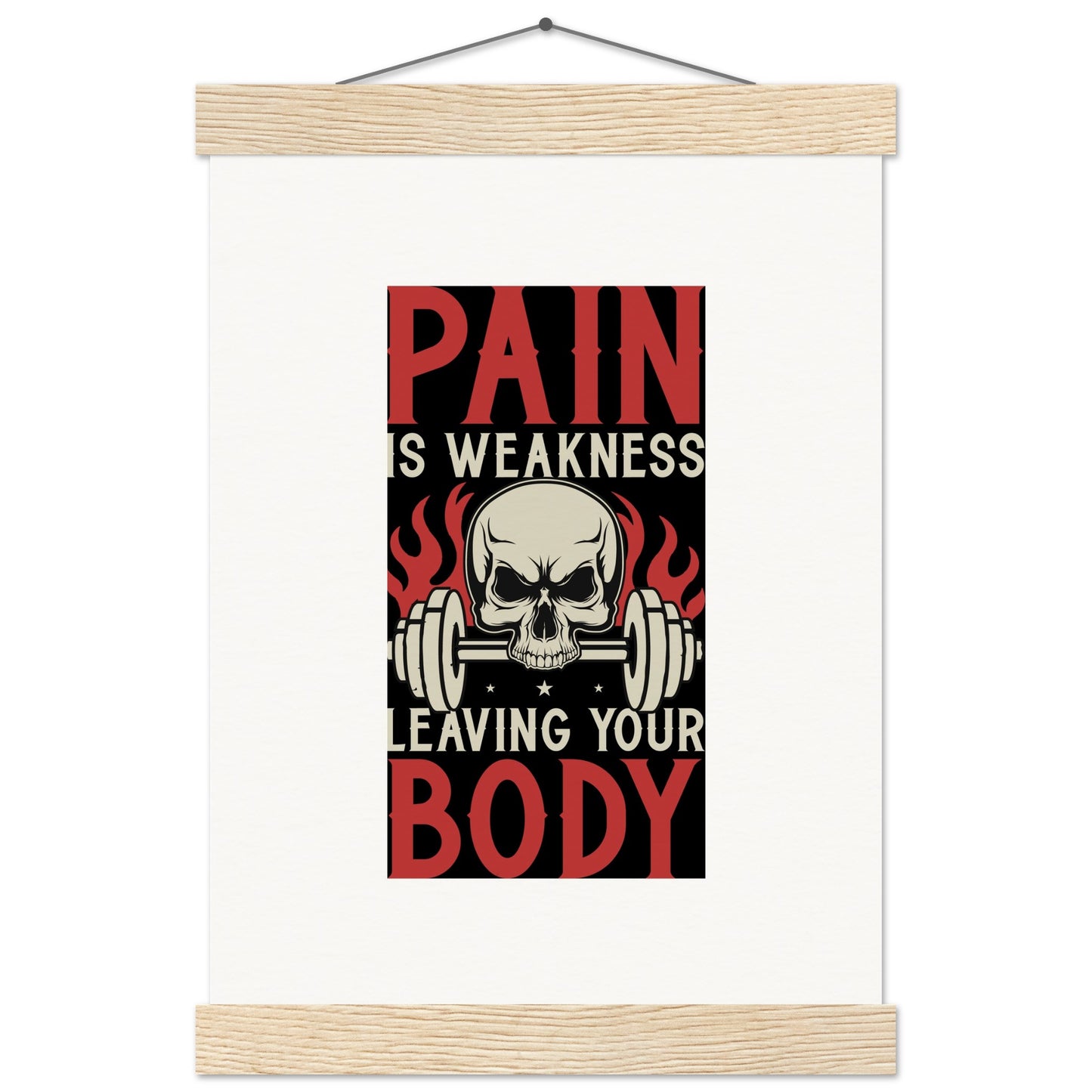 Pain - Museum-Quality Matte Paper Poster with HangerOur minimalist wooden hangers are made with four magnetic wooden dowels, two that clamp to the top of your print and two that clamp to the bottom to give a vintage lPain - Museum-Quality Matte Paper Poster