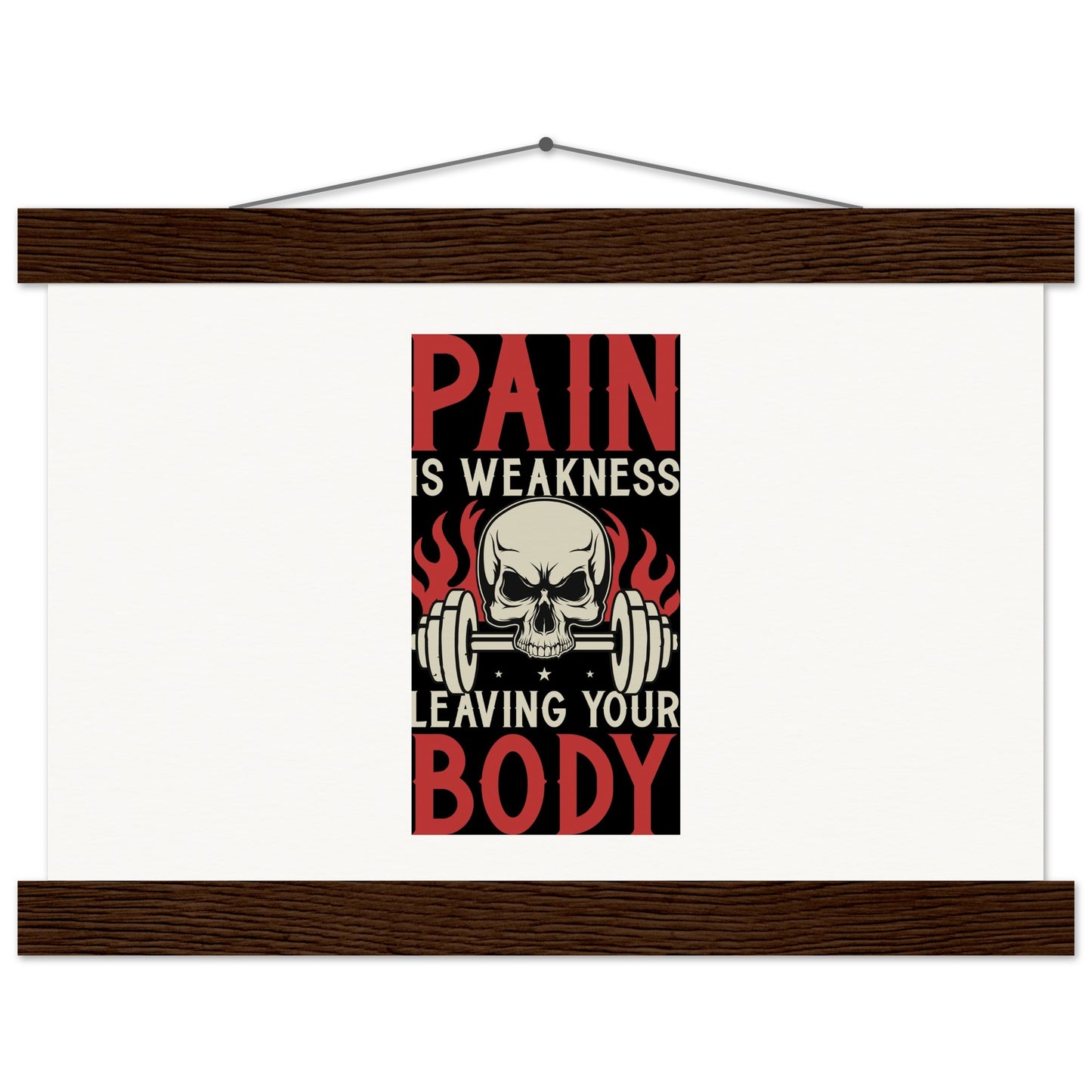 Pain - Museum-Quality Matte Paper Poster with HangerOur minimalist wooden hangers are made with four magnetic wooden dowels, two that clamp to the top of your print and two that clamp to the bottom to give a vintage lPain - Museum-Quality Matte Paper Poster