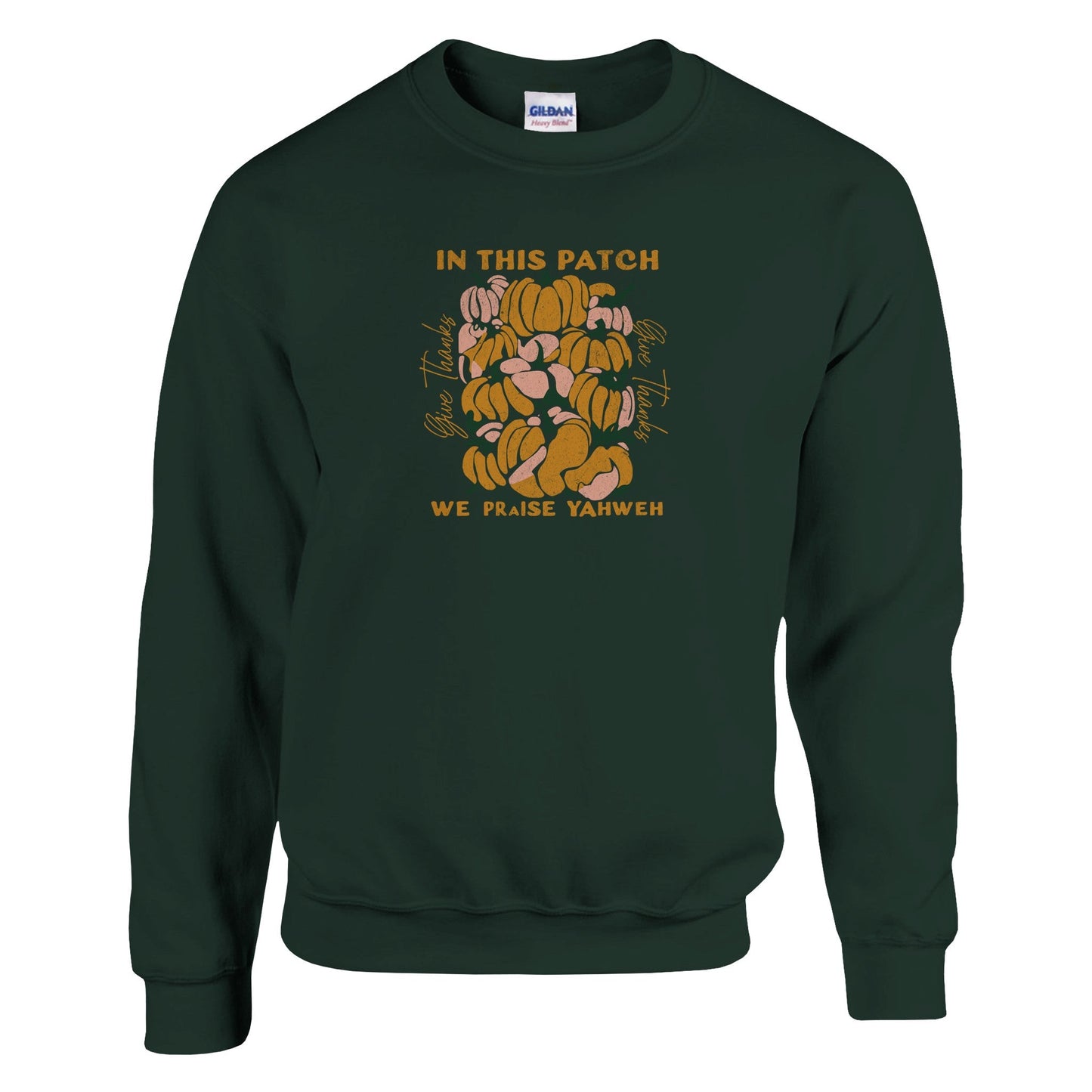  Classic Unisex Crewneck Sweatshirt | Gildan® 18000A heavy blend sweatshirt. Crafted from a soft blend of 50% cotton and 50% polyester. Features air jet yarn for a softer feel and reduced pilling.Double-needle stitpraise yahwey - Classic Unisex Crewneck Sweatshirt