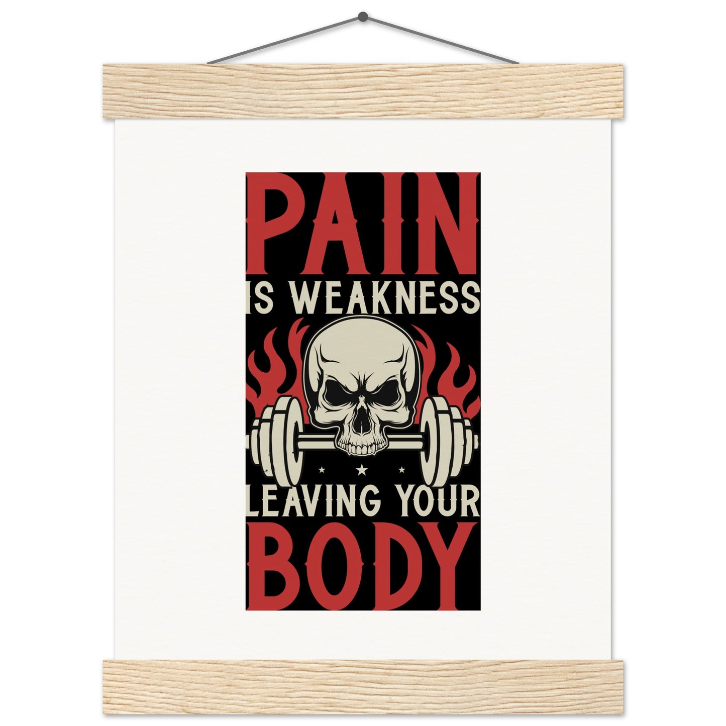 Pain - Museum-Quality Matte Paper Poster with HangerOur minimalist wooden hangers are made with four magnetic wooden dowels, two that clamp to the top of your print and two that clamp to the bottom to give a vintage lPain - Museum-Quality Matte Paper Poster